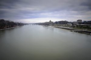 The Susquehanna River between Kingston and Wilkes-Barre, Pennsylvania