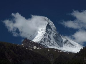 clouds and the Matterhorn
