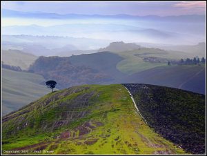 A beautiful hillside in Tuscany